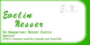 evelin messer business card